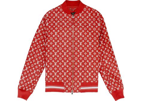 lv supreme jacket|supreme x louis vuitton red jacket.